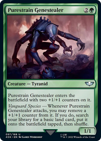 Purestrain Genestealer (Surge Foil) [Universes Beyond: Warhammer 40,000]