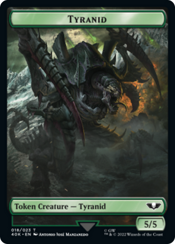 Tyranid (17) // Tyranid (18) [Universes Beyond: Warhammer 40,000 Tokens]