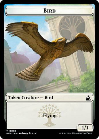 Bird // Sphinx Double-Sided Token [Ravnica Remastered Tokens]