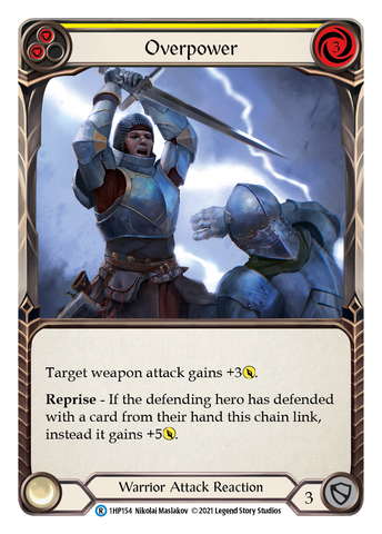Overpower (Yellow) [1HP154] (History Pack 1)