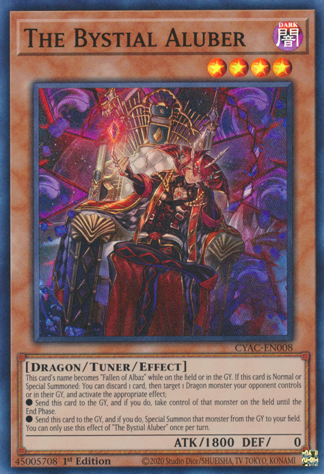 YuGiOh Trading Card Game Cyberstorm Access Super Rare The Bystial Aluber CYAC-EN008