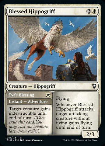 Blessed Hippogriff // Tyr's Blessing [Commander Legends: Battle for Baldur's Gate]