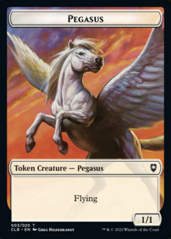 Treasure // Pegasus Double-sided Token [Commander Legends: Battle for Baldur's Gate Tokens]
