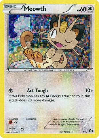 Meowth (11/12) [McDonald's Promos: 2016 Collection]