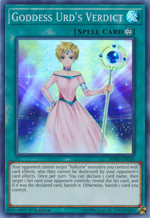 Goddess Urd's Verdict [SHVA-EN010] Super Rare