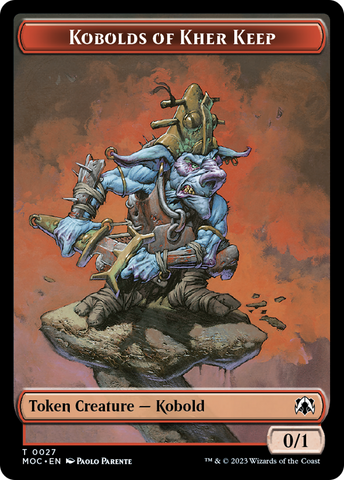 Bird // Kobolds of Kher Keep Double-Sided Token [March of the Machine Commander Tokens]