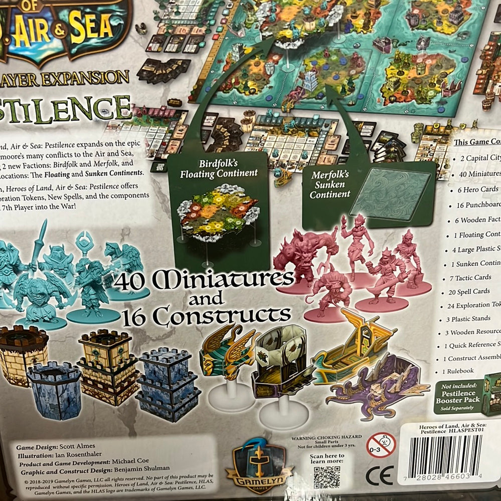 Heroes of Land Air and Sea - 7th player expansion Pestilence