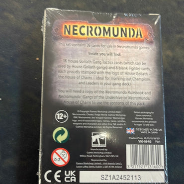 Necromunda- Goliath Gang Tactics Cards