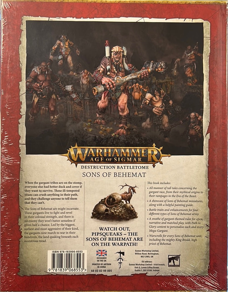 Battletome Sons of Behemat