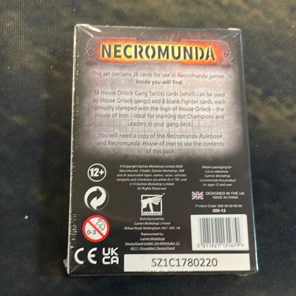 Necromunda - Orlock Gang Tactics Cards