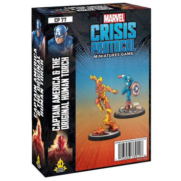 Marvel Crisis Protocol Captain America and The Original Human Torch