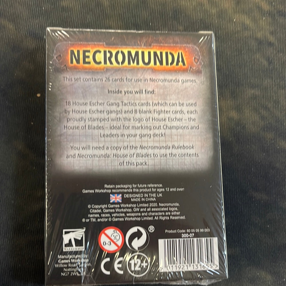 Necromunda- Escher Gang Tactics Cards