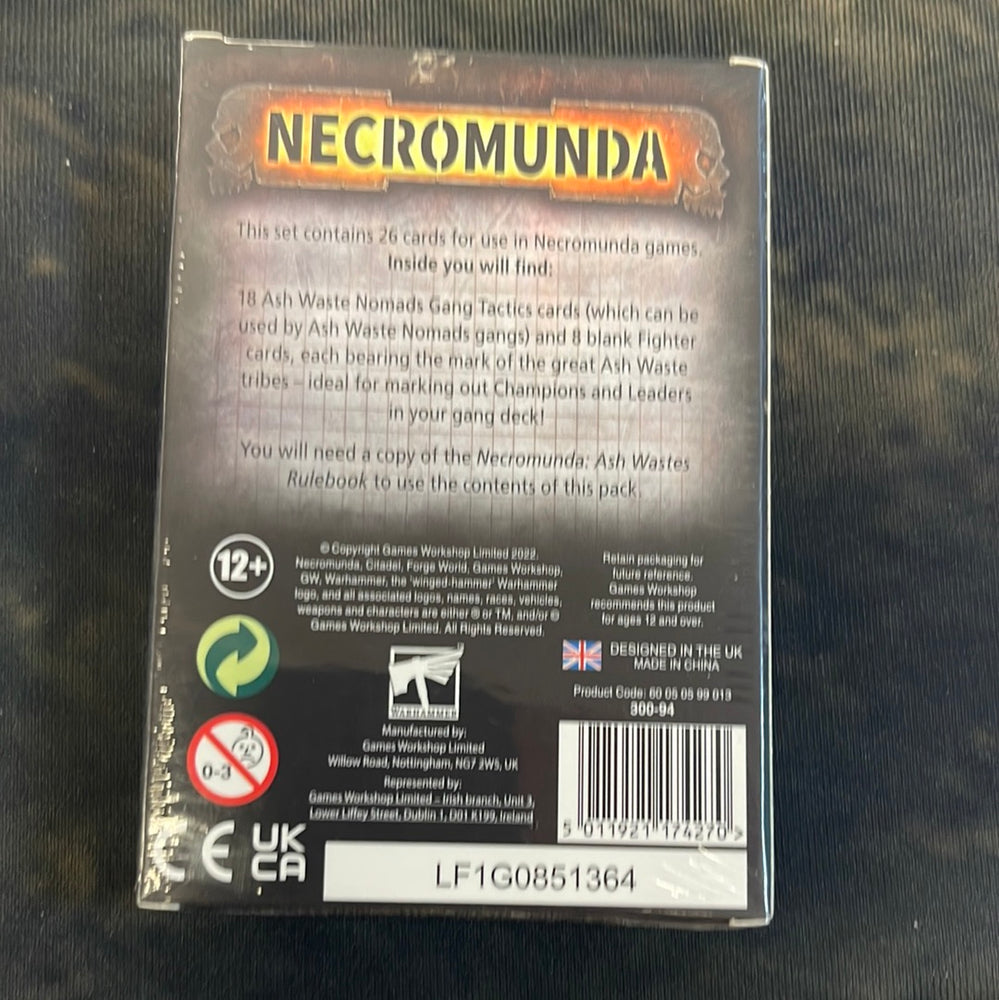 Necromunda - Ash Waste Nomads Gang Tactics Cards