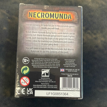 Necromunda - Ash Waste Nomads Gang Tactics Cards