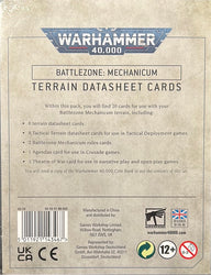 Battlezone Mechanicum Terrain Datasheet Cards