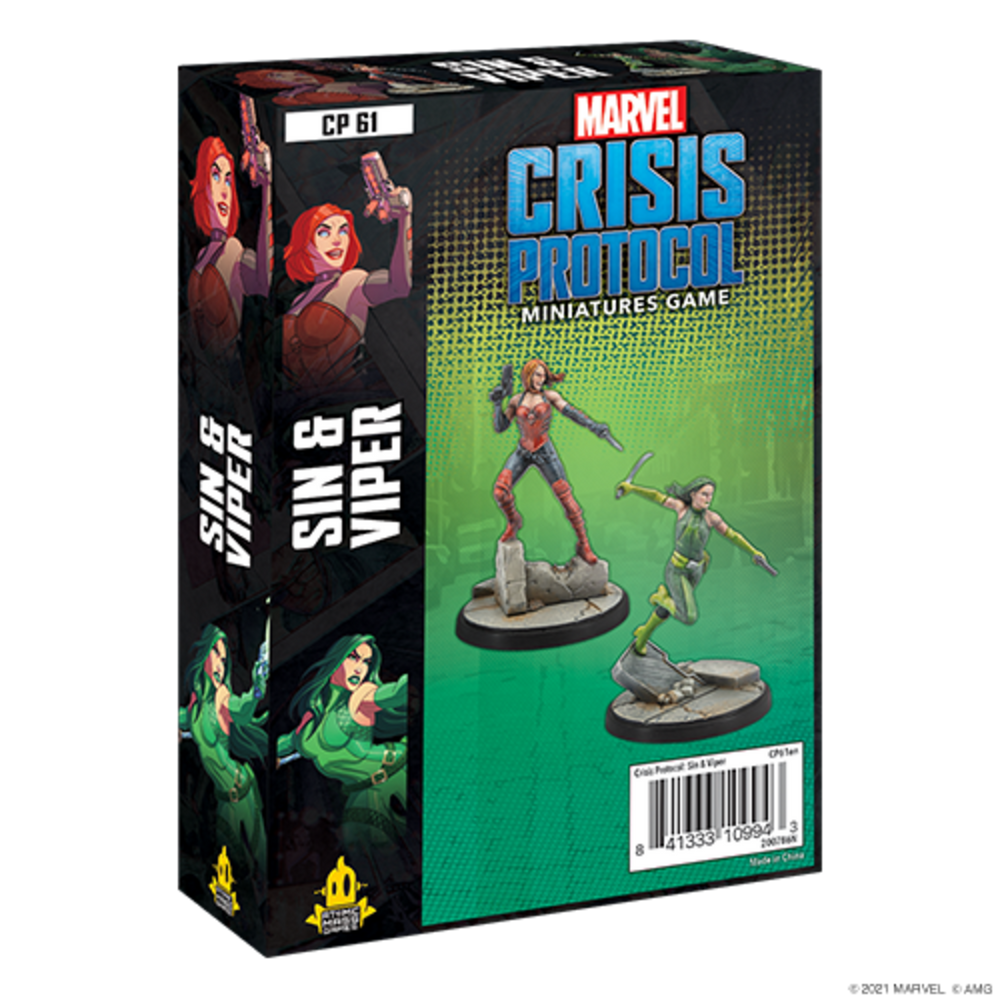 Marvel Crisis Protocol Sin and Viper
