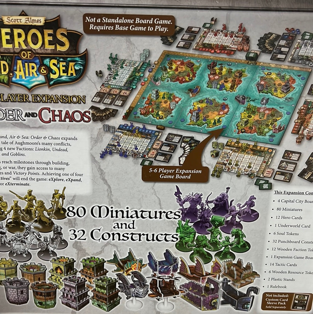 Heroes of Land Air and Sea - 5-6 player expansion Order and Chaos