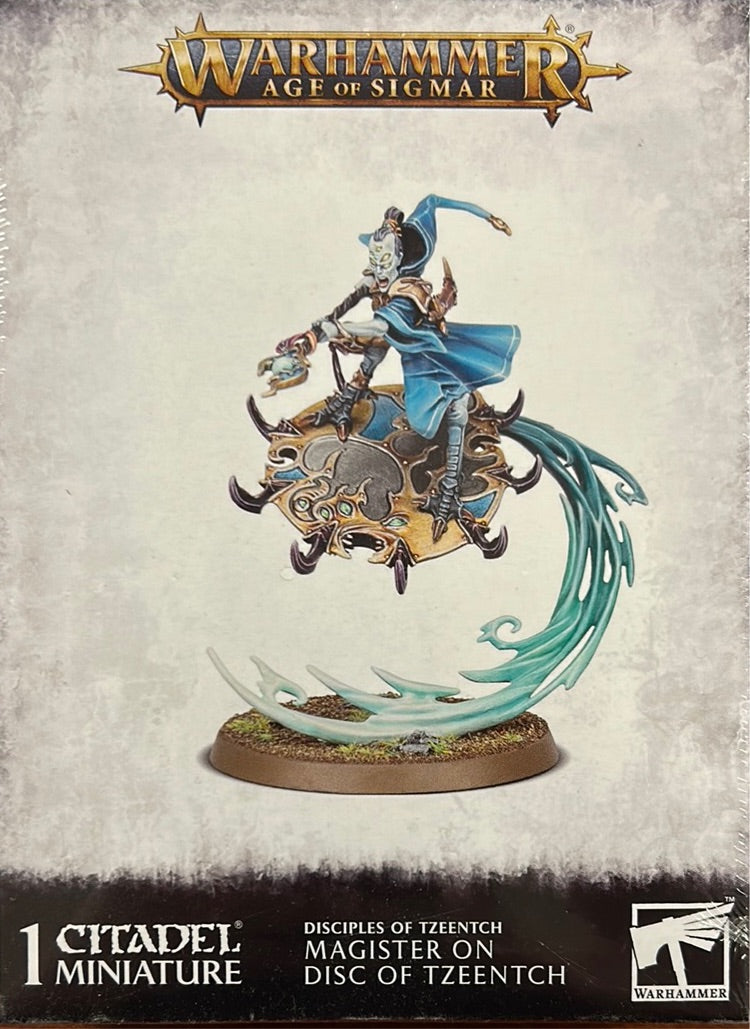 Disciple of Tzeentch Magister on Disc of Tzeentch Disciple of Tzeentch Magister on Disc of Tzeentch